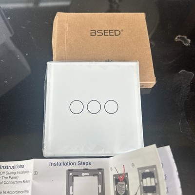 BSEED Touch Lichtschalter 2 Wege 3 Lichter 