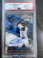 2021 Bowman's Best of 2021 Auto Julio Rodriguez #B21-JR PSA 10 GEM MT