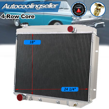 4-row Radiator Fit 1957-1959 Ford Fairlanerancheroskylinervictoriamercury V8