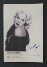 B1165 Carroll Baker Foto original signiert