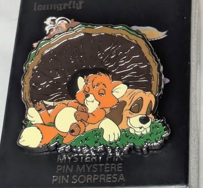 Loungefly Disney Sleeping Animals Blind Box  Pin -  Tod & Copper - Opened