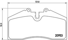 BREMBO Bremsbelagsatz Scheibenbremse PRIME P 65 005 für PORSCHE 911 928 968 964