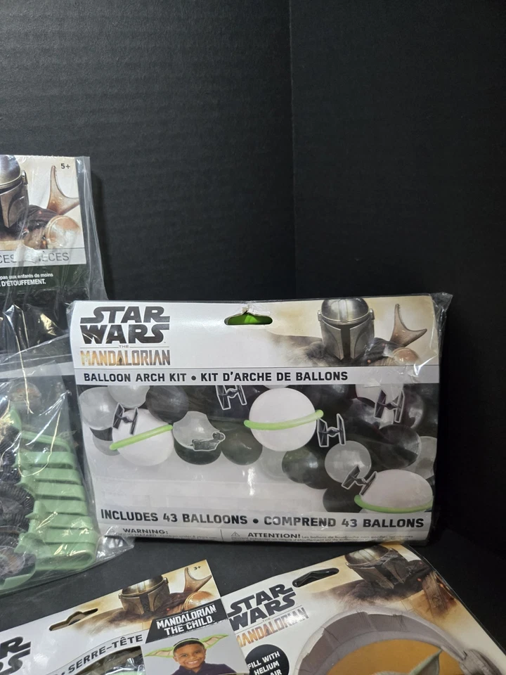 Star Wars Party Decorations+ Mandalorian Balloons, Glasses, Party Favors NEW - Image 4 of 4
