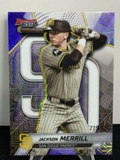 2025 Bowman’s Best Jackson Merrill Purple Mojo Refractor /250