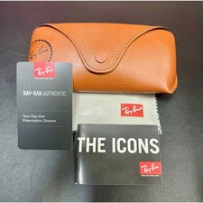 New Ray Ban Universal Brown Soft Case for Eyeglasses w Authenticity Card, Cloth