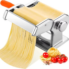 Portable Hand Crank Noodle Machine Stainless Steel Dough Roller Pasta Maker