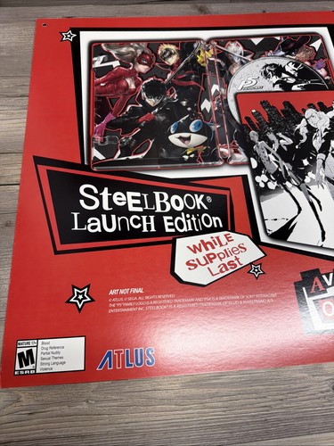 Persona 5 GameStop Display Werbeschild Poster - Bild 2 von 15