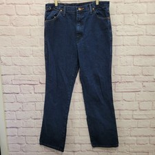 Wrangler 936 Cowboy Cut Slim Fit Jeans Mens 36x32 Dark Stone Denim Western Work