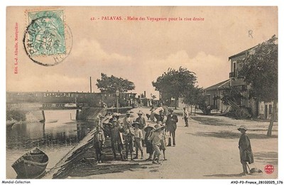 AYOP3-0295-34 - PALAVAS - Passenger stop for the right bank