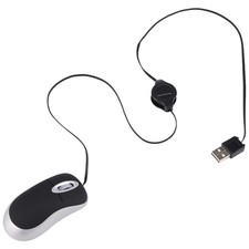  USB Kabel Gebundene Maus Einziehbares Kabel Kleine Maus 1600 DPI Optisch K1054
