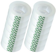 12 Rolls Transparent Tape Refills Rolls Each Rol 1 inch Corel 3/4 x 12 pack