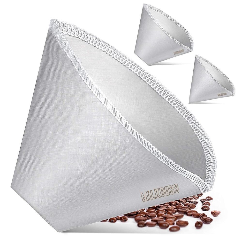 Milk Boss Reusable Stainless Steel Coffee Filter &ndash; Permanent Pour Over