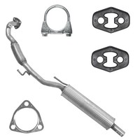 VorschalldäMpfer Auspuff FüR Seat Ibiza Skoda Roomster Fabia VW Polo 9N 6R 1.2