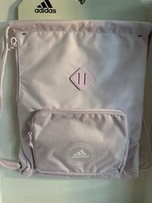 Adidas 3S 2 Drawstring Backpack Ice Lavender Minimal Everyday Gym Bag