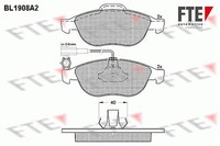 Fte Bremsbelagsatz, Scheibenbremse Vorderachse U.A. FüR Alfa Romeo, Lancia