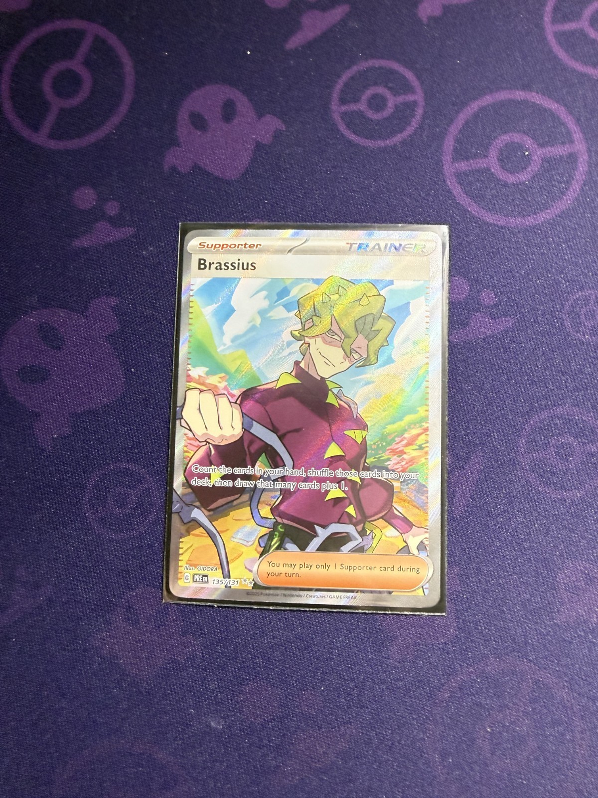 Brassius Ultra Rare 135/131 Sv: Prismatic Evolutions Holo POKEMON NEAR MINT