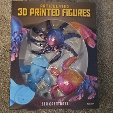 Articulated Sea Creatures 3d Printed Octopus Turtle Shark