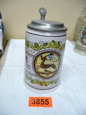 3855.      Alter  Bierkrug Deko Krug Ingobr&auml;u  Bierkrug