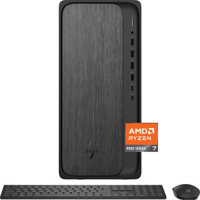 HP - OmniDesk Desktop - AMD Ryzen 7 8700G 2024 - 16GB DDR5 Memory - NVIDIA Ge...