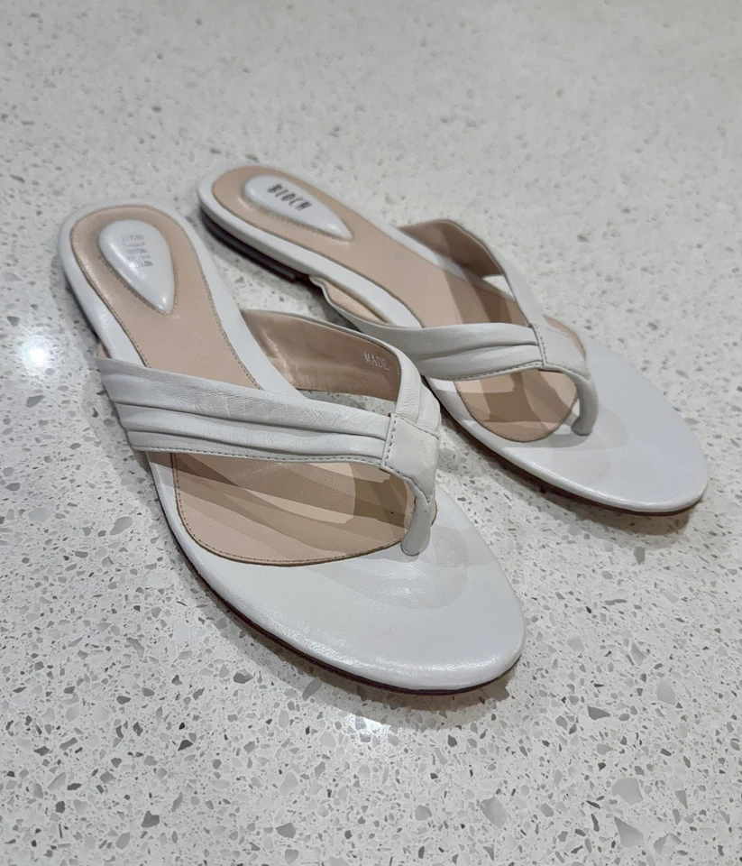 Chanclas Bloch Ballet Usadas en Excelente Condición Cuero Suave Blanco 39.5 Foto 4 de 4