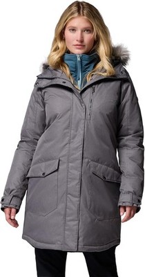 Columbia Women s Suttle Mountain Long Insulated Jacket, Gray, Size 2X