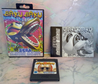 Sega Game Gear Baku Baku Animals Boxed Neu Clam Case