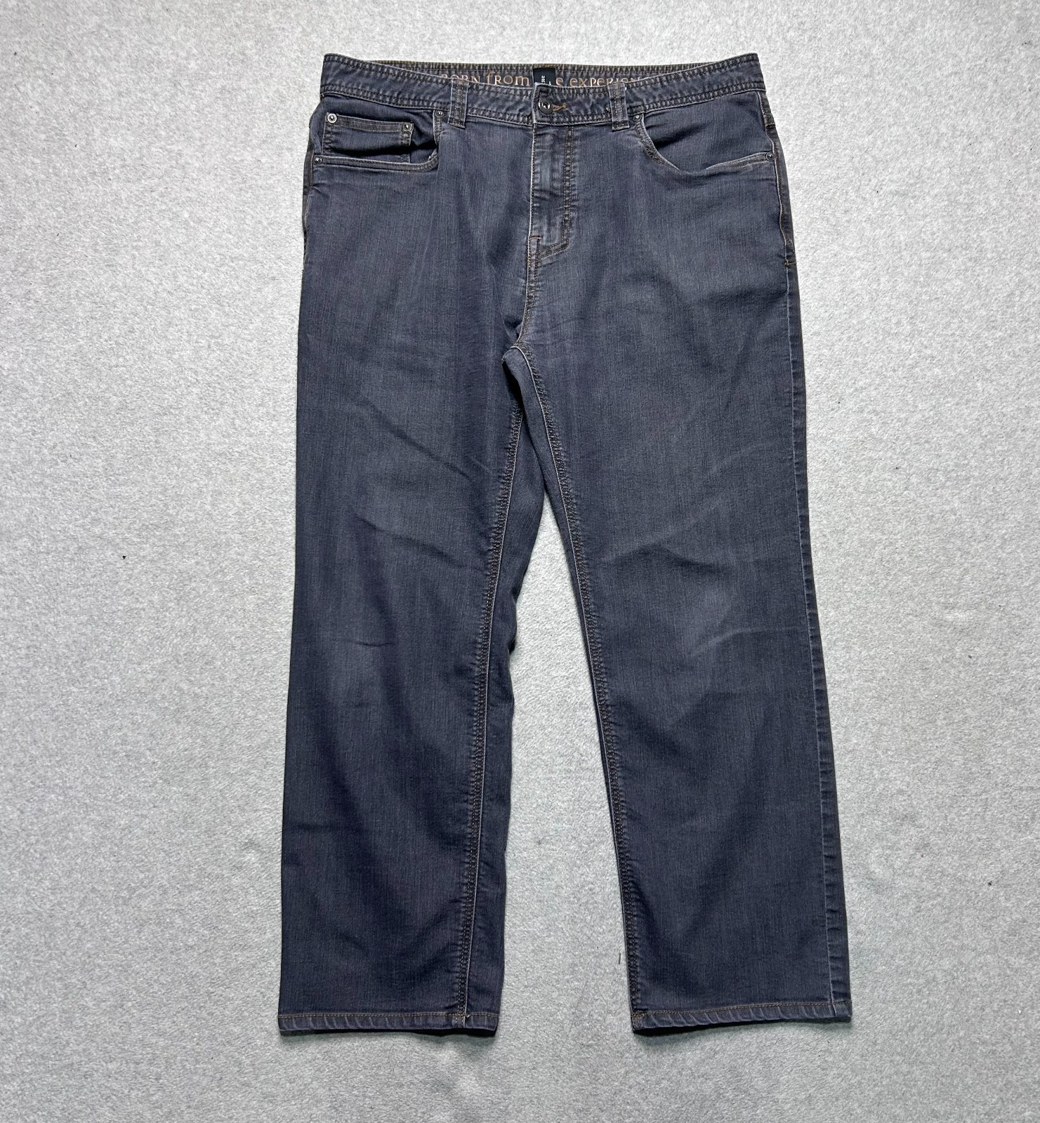 Mens 36 X 30 Bridger Slim Fit Gray Denim Stretch Lightweight
