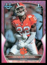 2022 Bowman University Chrome #45 Trenton Simpson Pink Refractor