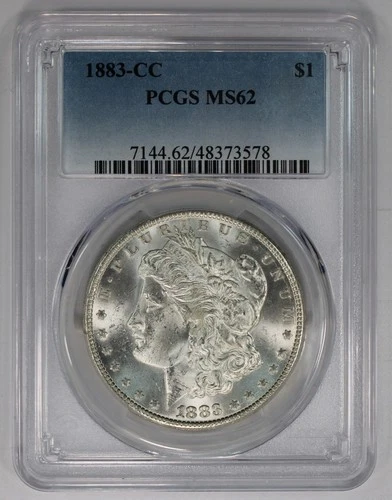 1883-CC Morgan Dollar PCGS MS62