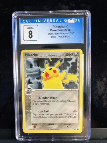 Pikachu δ 035 Black Star Promos Value Pack Holo CGC 8
