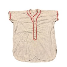 1950s True Vintage Baseball Jersey Honus Wagner Co. Athletic Goods Grey L 24