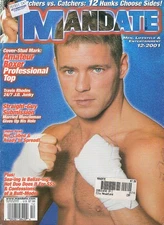 rare MANDATE vintage gay magazine december 2001