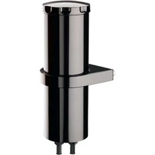 BILLET SPECIALTIES Overflow Tank 8.75in Smooth w/Bracket Black BSPBLK77109