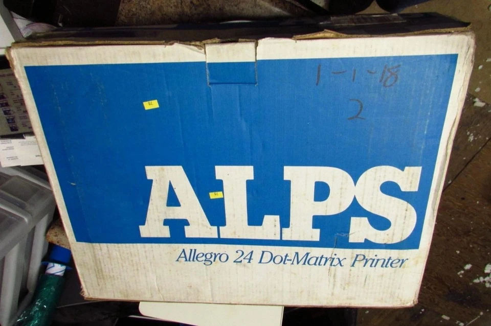 Vintage ALPS Allegro 24 Dot-Matrix Printer IBM PC in Original Box with Manual+ - Image 2 of 4