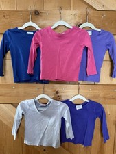 Lot of 5 Hanna Andersson Girls' 90 3T Long Sleeve Shirts