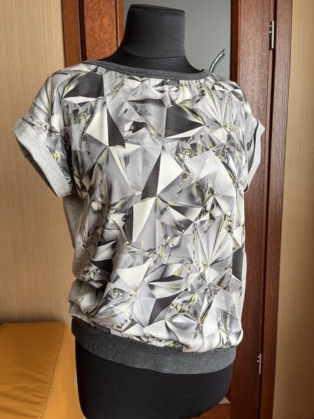 Women Marc Cain Shirt Grey Cotton 38