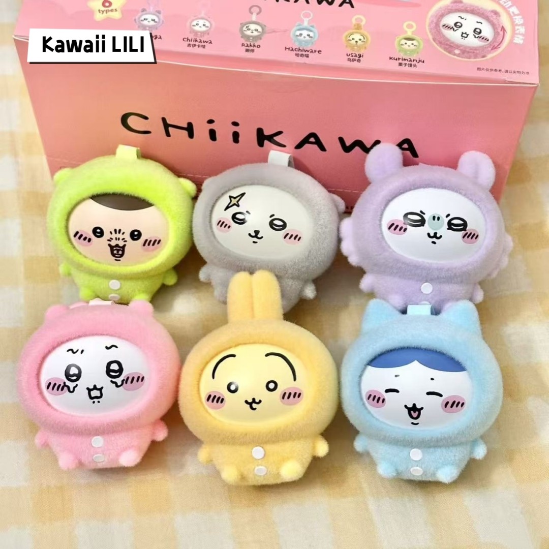 MINISO Chiikawa Pajamas Face Changing Confirmed Blind Box Keychain