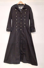Poizen Industries Black Victorian Style Morning Frock Coat Steampunk/Gothic - S