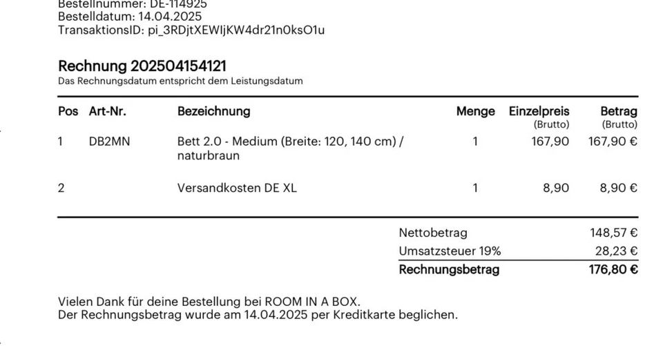 Pappbett ROOM IN A BOX Bett 2.0: Nachhaltiges Klappbett aus Wellpappe - Bild 2 von 2