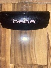 Bebe Y2k Glasses Case Black I Heart BEBE Pink Lining Sunglasses Hard Shell