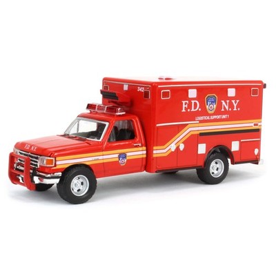 1/64 1989 F-350 Ambulance FDNY Support Unit First Responders 67067