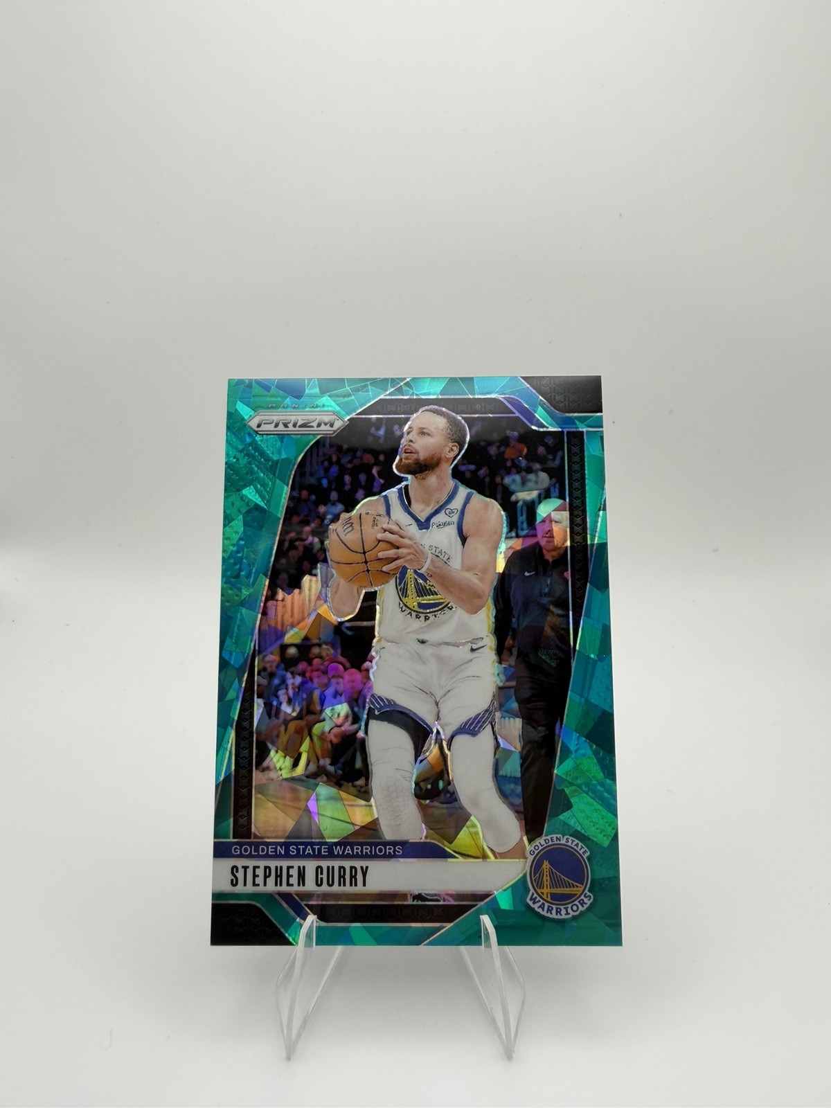 2024-25 Panini Prizm Stephen Curry #134 Teal Ice SP Prizm /225