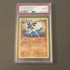 Pokemon TCG: 2013 Black & White Lucario 78/135 Plasma Storm Reverse Holo PSA 8 on eBay