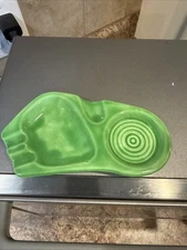 Funky Green Ceramic MCM Ashtray