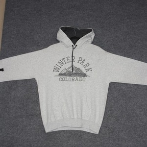 Sweat à Capuche Homme Prairie Mountain - Glacier National Park Montana - Taille XL Gris