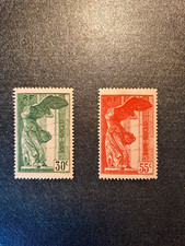 FRANCE VICTOIRE DE SAMOTHRACE 1937 N° 354/355 NEUF*