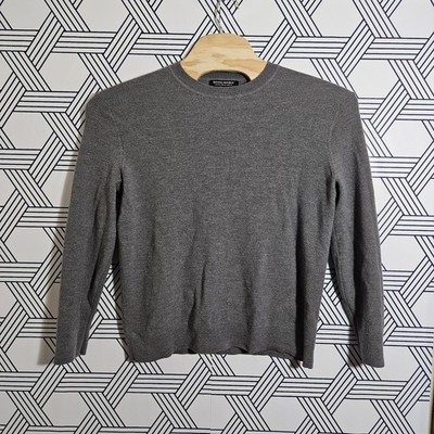  Baruffa Italian Yarn Wool Sweater Quiet Luxury Classic Crewneck Knit
