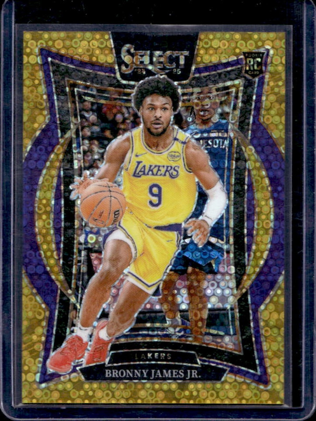 2024-25 Select Bronny James Jr. Concourse RC Gold Disco Prizm #6/10 Lakers