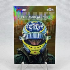 2025 Topps Chrome F1 Fernando Alonso Helmet Collection Gold /50 #HC-6