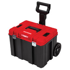 Craftsman Portable Red And Black Plastic Rolling Tool Box 1048696